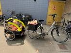 Perfect werkende fietskar voor twee kinderen, Fietsen en Brommers, Fietsaccessoires | Aanhangers en Karren, Gebruikt, Kinderkar