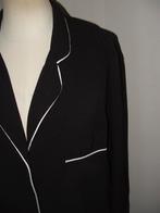 Flore blouse maat XL = maat 42/44 zwart met witte bies, Zwart, Maat 42/44 (L), Ophalen of Verzenden, Zo goed als nieuw