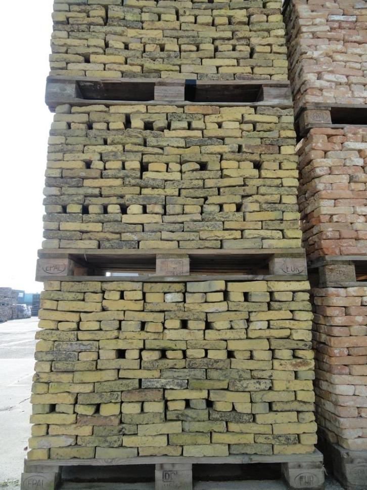 1000m2 antieke straat klinker geeltjes op voorraad., Tuin en Terras, Tegels en Klinkers, Gebruikt, Klinkers, Overige materialen