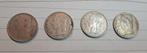 4x Belgische 1 Fr Munt, koning Boudewijn 1, Postzegels en Munten, Munten | België, Ophalen of Verzenden, Metaal, Losse munt