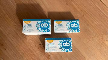 64 OB tampons pro comfort; nieuw! beschikbaar voor biedingen