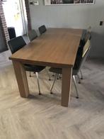 eettafel eiken, Huis en Inrichting, Ophalen, Eikenhout, 50 tot 100 cm, Zo goed als nieuw