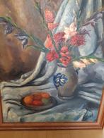 Schilderij R.A. Schat - Bloemenstilleven, Antiek en Kunst, Kunst | Schilderijen | Klassiek, Ophalen