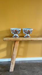 Set kastkommen Flora keramiek Delft Holland Handwerk 3070, Ophalen