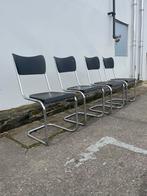 Jaren 30 buisframe Bauhaus stoelen stapelstoelen, Huis en Inrichting, Stoelen, Ophalen, Gebruikt, Vier