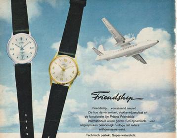 Retro reclame 1969 Prisma Friendship horloge verrassend beschikbaar voor biedingen
