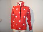 Goldbergh dikkere stretch kol trui rood met sterren print M