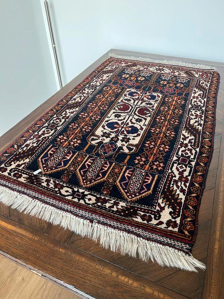 Vintage Belouch kleed 137x78cm, Huis en Inrichting, Stoffering | Tapijten en Kleden, Zo goed als nieuw, 50 tot 100 cm, 100 tot 150 cm
