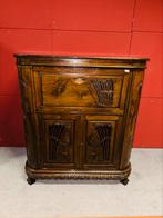 Vintage houtsnijwerk barkast barmeubel drankenkast, Antiek en Kunst, Ophalen