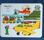 Fisher Price 569. Houten puzzel vliegveld. uit 1974, Ophalen of Verzenden, Gebruikt, Speelset