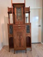 Antiek Engels kastje met geslepen glas, Antiek en Kunst, Ophalen