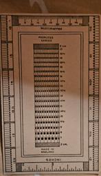 Vintage Schoenmaatmeter Kaart - Peerless Series, Ophalen of Verzenden, Gebruikt