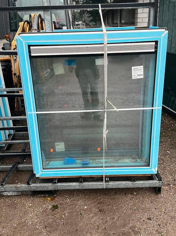 (147) 4 x Nieuw  kunststof raamkozijn incl glas, Kunststof, Raamkozijn, Nieuw, Inclusief glas