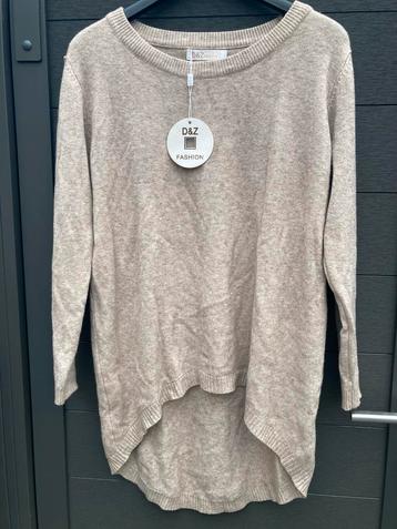 Nieuwe Beige Gemêleerde Trui D&Z Fashion - Maat 40 beschikbaar voor biedingen