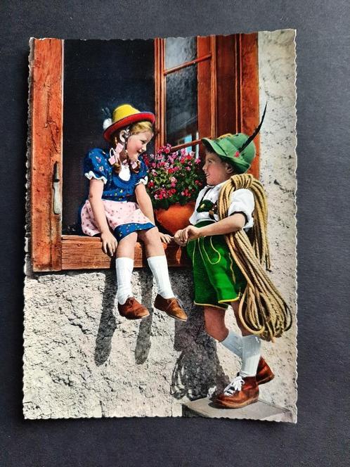 Ansicht kinderen in Klederdracht Tirol Italië / 26.17, Verzamelen, Ansichtkaarten | Themakaarten, Ongelopen, 1960 tot 1980, Kinderen