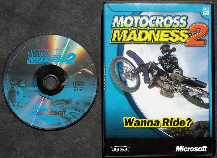 PC Game - Motocross Madness 2 - Racing Game CD ROM, Spelcomputers en Games, Games | Pc, Zo goed als nieuw, Racen en Vliegen, 1 speler