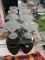 Vintage IJscoupes 4 stuks, Antiek en Kunst, Antiek | Glas en Kristal, Ophalen of Verzenden