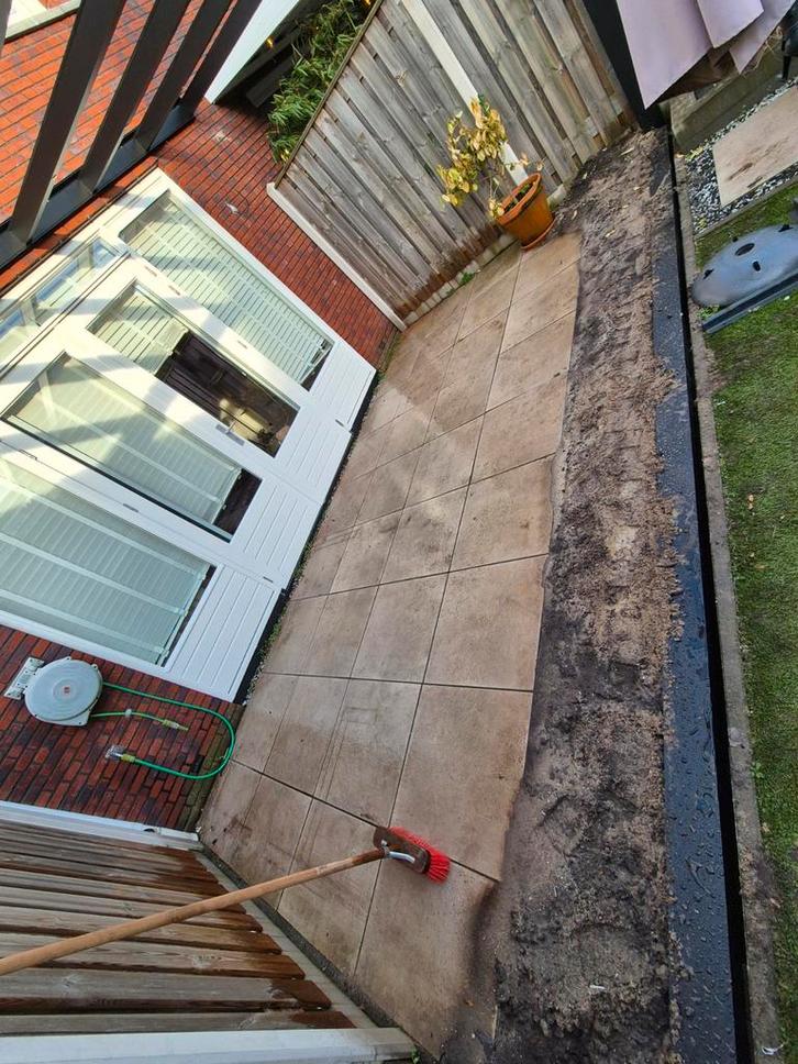 Keramische tuintegels 60x60 - nette staat!, Tuin en Terras, Tegels en Klinkers, Gebruikt, Terrastegels, Keramiek, Minder dan 5 m²