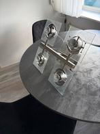 Plafonniere met glazen details, Ophalen of Verzenden, Gebruikt, Glas