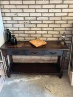 Gratis ophalen Koloniale teakhouten haltafel, Huis en Inrichting, Tafels | Sidetables, Ophalen, Gebruikt, 100 tot 150 cm, 25 tot 50 cm
