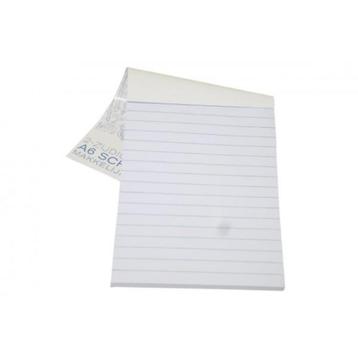 Schrijfblok A6 gelinieerd papier beschikbaar voor biedingen