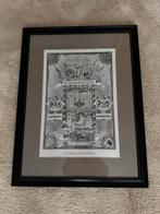 Originele ingelijste gedenkplaat van koninklijk huwelijk, Antiek en Kunst, Ophalen