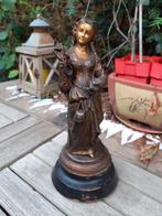 Fraai 19e Eeuws Beeld van een Vrouw, v Zamak/Verguld Gezicht, Ophalen of Verzenden
