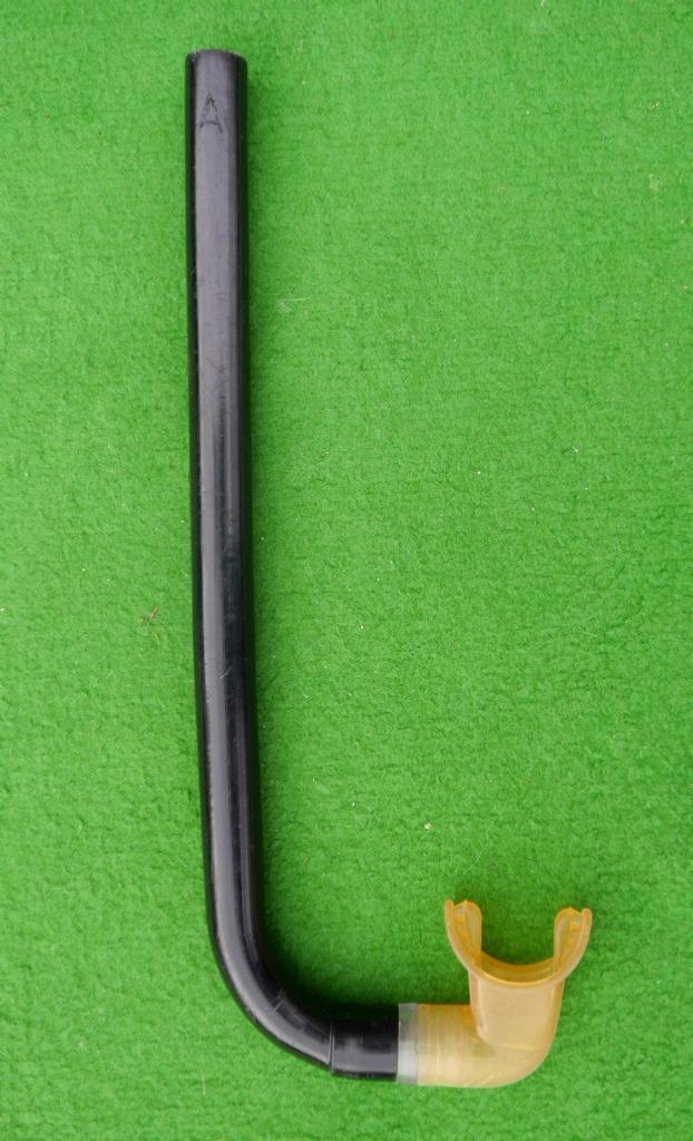 Zwarte snorkel, Watersport en Boten, Snorkelen, Gebruikt, Snorkel, Ophalen of Verzenden