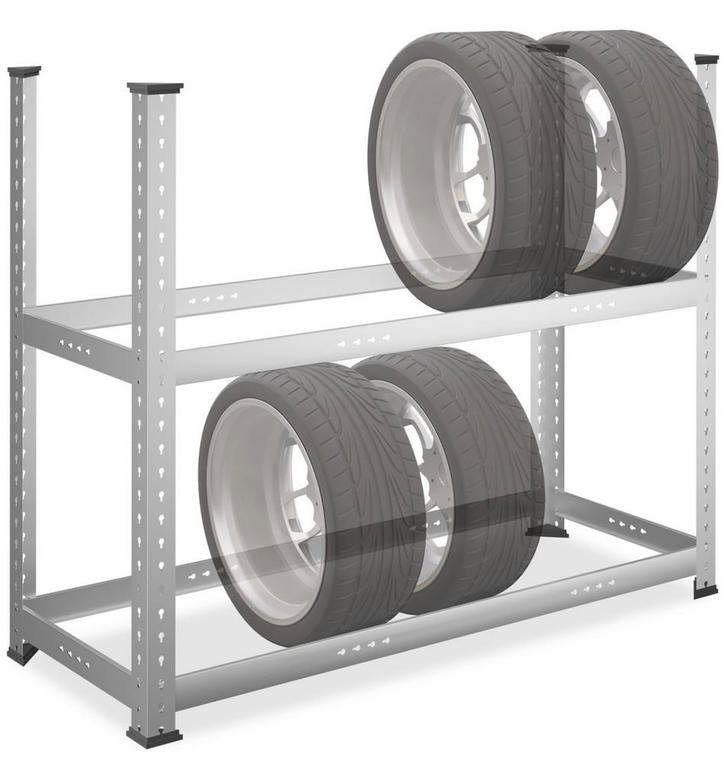 bandenrek 8 banden - 102 x 124 x 48 cm - staal - tot 100 kg, Auto diversen, Overige Auto diversen, Ophalen