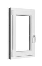 Kunststof Kozijn Draaikiep  B60 H80cm Wit, Niet ingevuld, Kunststof, Raamkozijn, Niet ingevuld