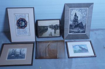 Lijstwerk Collectie - 5 Stuks, Incl. Middelburg beschikbaar voor biedingen