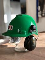 helm voorzien van Peltor gehoorkappen optime ii h520p3, Doe-het-zelf en Verbouw, Veiligheidshelmen, Ophalen of Verzenden, Gebruikt