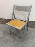 Vintage rotan Webbing design klapstoel stoel, Bruin, ?, Zo goed als nieuw, Eén