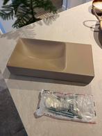 Clou Vale Design Fontein Wasbak Taupe zonder kraangat, Ophalen of Verzenden, Nieuw, Steen, Wastafel