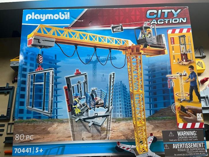 Playmobil - City Action Maxx7 Hijskraan (70441), Kinderen en Baby's, Speelgoed | Playmobil, Zo goed als nieuw, Complete set, Ophalen