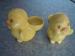 2 vrolijke kuiken-eierdopjes, Diversen, Pasen, Ophalen of Verzenden, Zo goed als nieuw
