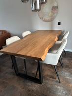 Mango eettafel robuust, Huis en Inrichting, Tafels | Eettafels, Ophalen, 200 cm of meer, 50 tot 100 cm, Zo goed als nieuw