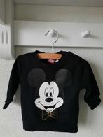 Disney Mickey Mouse Zwarte Trui Sweater Maat 68, Kinderen en Baby's, Babykleding | Maat 68, Disney, Truitje of Vestje, Ophalen of Verzenden