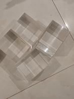 4 dikke zwaar  plexiglas  blokken.  12cm breed/10 cm hoog, Ophalen of Verzenden, Zo goed als nieuw