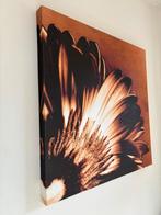 Canvas Bloem Bruin Taupe, Huis en Inrichting, Woonaccessoires | Wanddecoraties, Ophalen