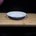 Emaille bord wit met blauwe rand NO 41, Antiek en Kunst, Antiek | Emaille, Ophalen of Verzenden