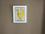 Schilderij op doek achter glas, Ophalen