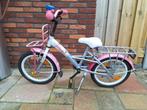 16 inch Loekie Prinses Meisjesfiets (roze, wit), Fietsen en Brommers, Fietsen | Meisjes, Ophalen, Gebruikt, Handrem, Loekie prinses