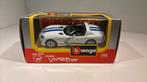 Dodge viper rt/10 wit Bburago 1.43, Overige merken, Auto, Ophalen of Verzenden, A