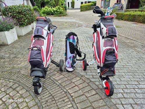 twee golfsets incl  tassen en karren en assesoires, Sport en Fitness, Golf, Gebruikt, Tas, Callaway, Ophalen of Verzenden