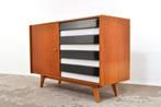 Vintage ladekast U-458 Jiroutek kast dressoir jaren 60, Gebruikt, 100 tot 150 cm, Ophalen of Verzenden, 3 of 4 laden