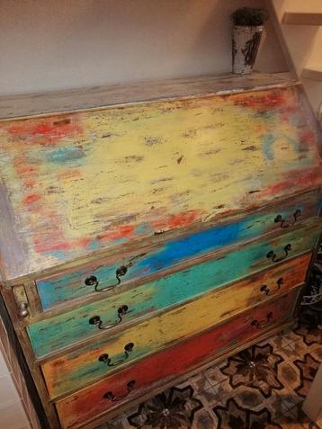 Ibiza stijl Secretaire. Gerestyled. beschikbaar voor biedingen