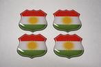 3D Kurdistan gel vlag stickers UV-bestendig Koerdistan, Verzenden, Nieuw, Overige typen