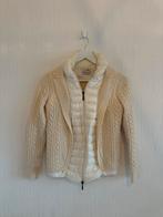 Moncler trui/vest/jas, Maat 38/40 (M), Wit, Moncler, Ophalen of Verzenden
