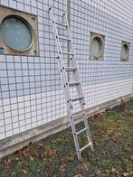Aluminium ladder uitschuifbaar, 2 tot 4 meter, Gebruikt, Opvouwbaar of Inschuifbaar, Ophalen